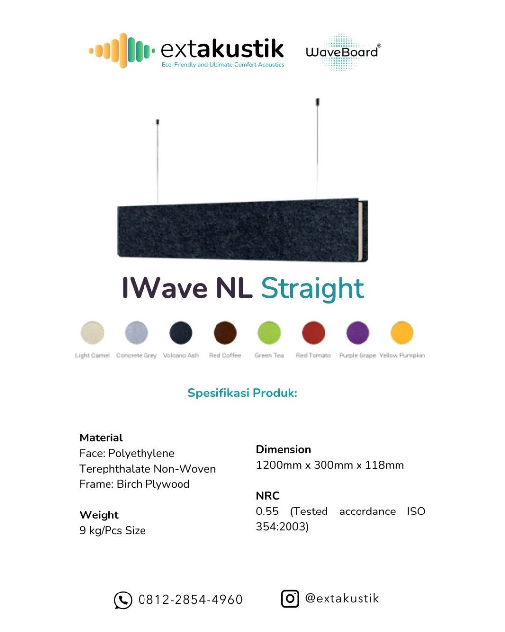 WAVEBOARD IWAVE NL STRAIGHT (EXTAKUSTIK) WAVEBOARD IWAVE NL STRAIGHT (EXTAKUSTIK)